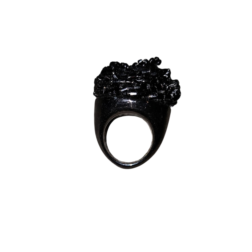 Elegant Black Beaded Women's Accessory